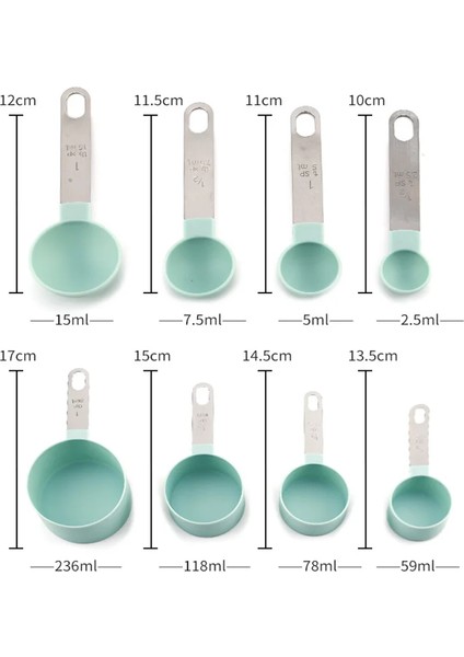 Beyazset Stili Çok Amaçlı Ölçme Fincan ve Kaşığı Çay Kaşığı Kahve Ölçme Aracı Paslanmaz Çelik Setler Pişirme Aksesuarları Mutfak Aletleri (Yurt Dışından) indirimleri