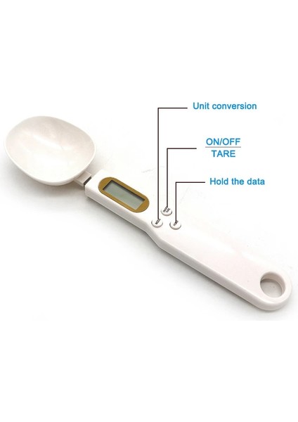 Kaşık Ölçek Stili 500G.1G Taşınabilir LCD Dijital Mutfak Terazisi Ölçme Kaşığı Kahve Şeker Gram Elektronik Kaşık Ağırlık Hacim Gıda Ölçeği (Yurt Dışından) indirimleri