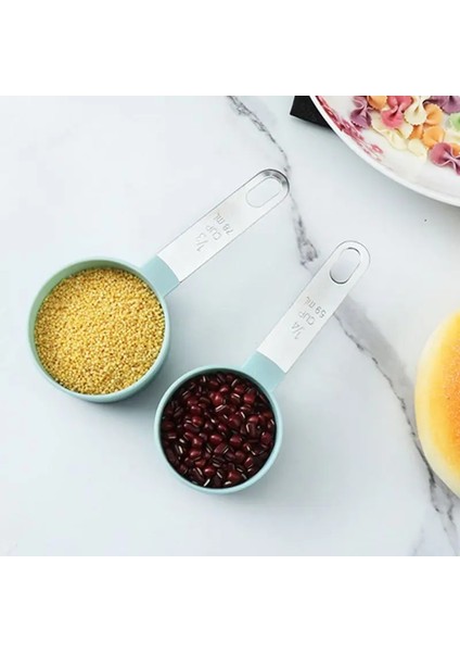 8 Adet Tarzı Çok Amaçlı Kaşıkbardak Seti Ölçme Aletleri Kahve Şeker Kepçe Kek Paslanmaz Çelik Plastik Saplı Mutfak Aletleri (Yurt Dışından) indirimleri