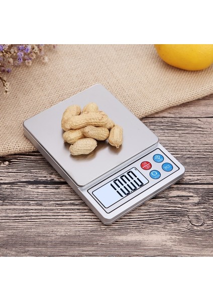 Beyaz Stil 3kg 0.1g Taşınabilir Paslanmaz Çelik Dijital Mutfak Terazisi Mini Cep Hassas Gıda Takı Elektronik Tartı Ağır Jinke (Yurt Dışından)