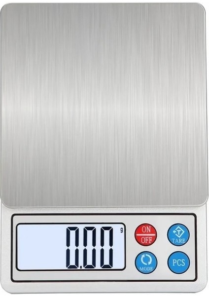 Beyaz Stil 3kg 0.1g Taşınabilir Paslanmaz Çelik Dijital Mutfak Terazisi Mini Cep Hassas Gıda Takı Elektronik Tartı Ağır Jinke (Yurt Dışından)