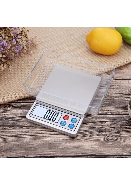 Beyaz Stil 3kg 0.1g Taşınabilir Paslanmaz Çelik Dijital Mutfak Terazisi Mini Cep Hassas Gıda Takı Elektronik Tartı Ağır Jinke (Yurt Dışından)