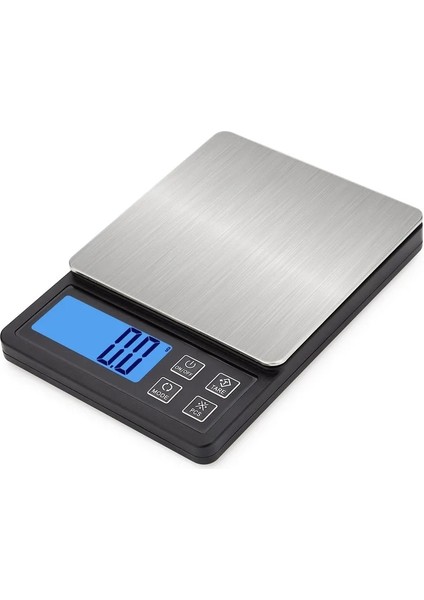 Beyaz Stil 3kg 0.1g Taşınabilir Paslanmaz Çelik Dijital Mutfak Terazisi Mini Cep Hassas Gıda Takı Elektronik Tartı Ağır Jinke (Yurt Dışından)