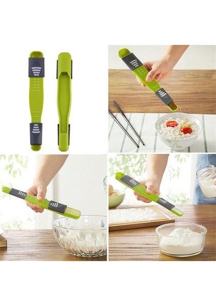 Yeşil Stil Ayarlanabilir Ölçüm Kaşığı Çift Uçlu Sekiz Tezgah Ölçekli Plastik Kaşık Ölçüm Kaşığı Pişirme Aracı Mutfak Aksesuarları (Yurt Dışından) fiyatları