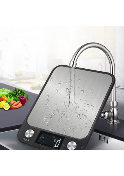 Siyah Stil 5kg 1g 5kgkg Gıda Mutfak Terazisi Çok Fonksiyonlu Dijital LCD Ekran Paslanmaz Çelik Pişirme Araçları Yüksek Hassasiyetli Terazi Elektronik (Yurt Dışından) modelleri