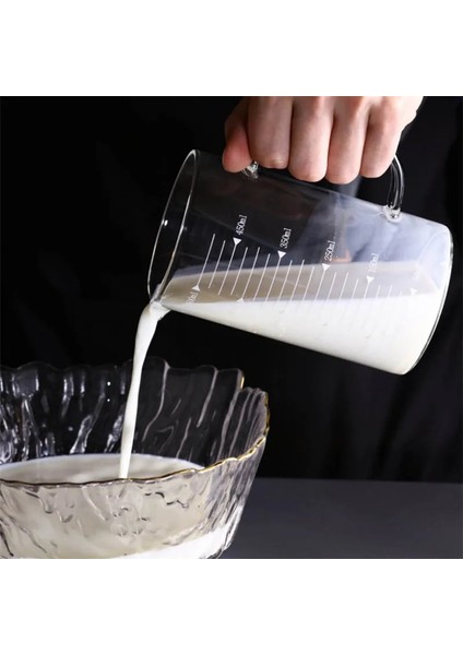 500ML Kapaksız Stil Yüksek Borosilikat Cam Ölçme Fincan Isıya Dayanıklı Ölçme Cam Sürahi Ölçekli Yaratıcı Süt Kahve Kahvaltı Fincan Drinkware (Yurt Dışından) indirimleri