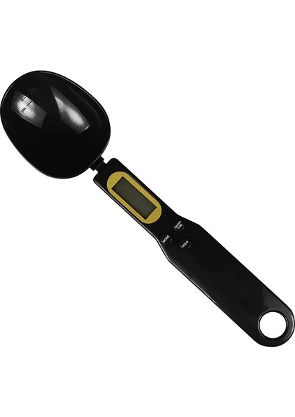 Siyah Stil Mutfak Ölçme Kaşığı .1g LCD Ekran Dijital Elektronik Dijital Kaşık Tartı Mini Mutfak Terazileri Pişirme Aksesuarları Aracı (Yurt Dışından)