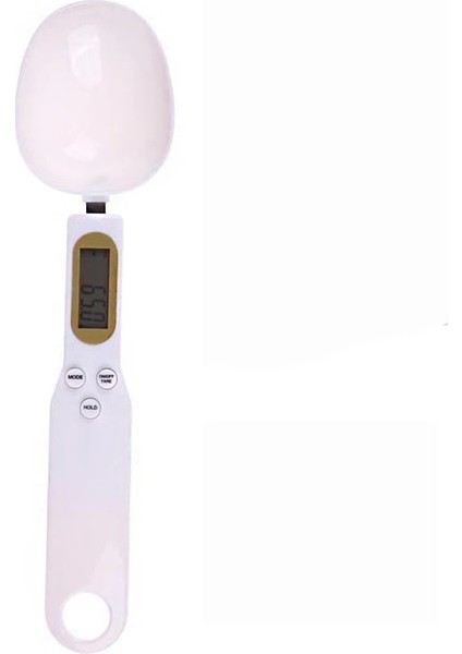 Beyaz Stil Dijital LCD Ölçüm Spoog.1g Mutfak Kahve Şeker Gram Ölçek Kaşık Elektronik Kaşık Tartı Pişirme Aksesuarları (Yurt Dışından)