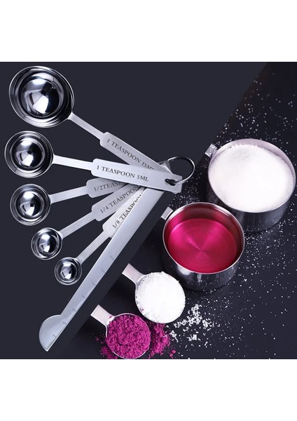 10 Adet-Takım Tarzı Adet Paslanmaz Çelik Ölçü Kaşıkları Çok Amaçlı Kaşıklarbardak Ölçü Kabı Ölçü Kaşığı Aletler Pp Pişirme Aksesuarları (Yurt Dışından) fırsatları