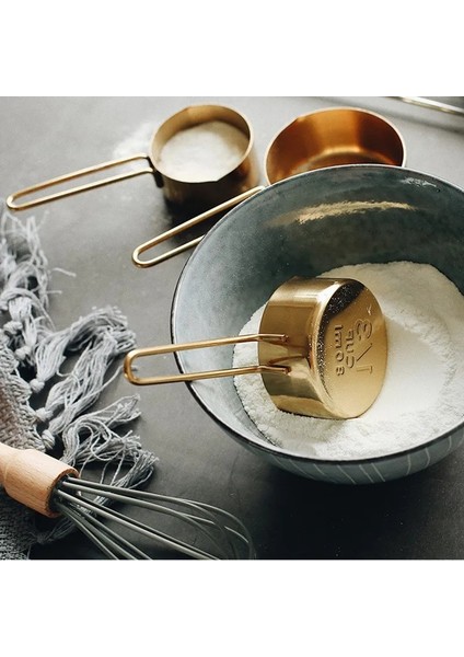 Gül Altın Tarzı 8 Adet Paslanmaz Çelik Ölçme Kaşığı Seti Gül Altın Ölçme Fincanları Mutfak Aksesuarları Pişirme Çay Kahve Kaşığı Ölçme Araçları (Yurt Dışından) fırsatları