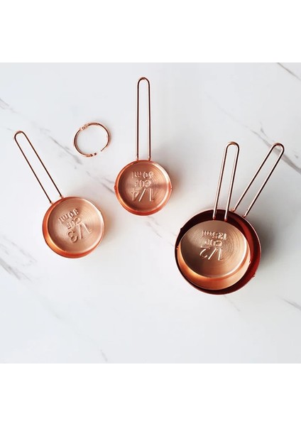 Gül Altın Tarzı 8 Adet Paslanmaz Çelik Ölçme Kaşığı Seti Gül Altın Ölçme Fincanları Mutfak Aksesuarları Pişirme Çay Kahve Kaşığı Ölçme Araçları (Yurt Dışından) indirimleri