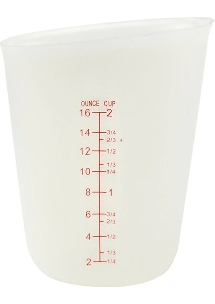 Beyaz Stil 500ML 500ML 250ML Pişirme Ölçüm Fincan Görsel Ölçek Silikon Ölçüm Fincan Silikon Ölçüm Fincan Reçine Acıbadem Kurabiyesi Pişirme Aracı (Yurt Dışından)