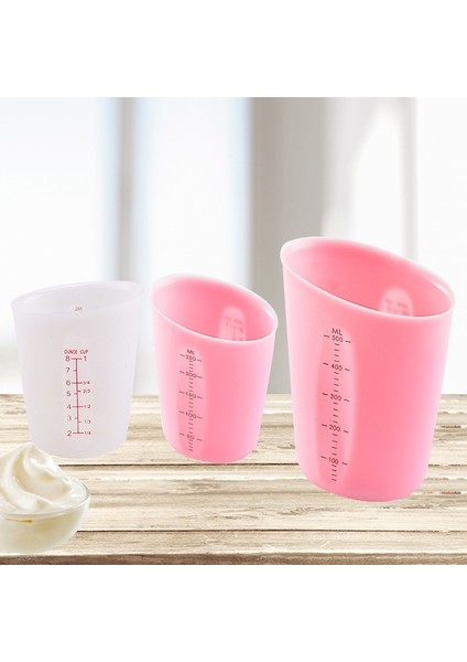Beyaz Stil 500ML 500ML 250ML Pişirme Ölçüm Fincan Görsel Ölçek Silikon Ölçüm Fincan Silikon Ölçüm Fincan Reçine Acıbadem Kurabiyesi Pişirme Aracı (Yurt Dışından) fiyatları
