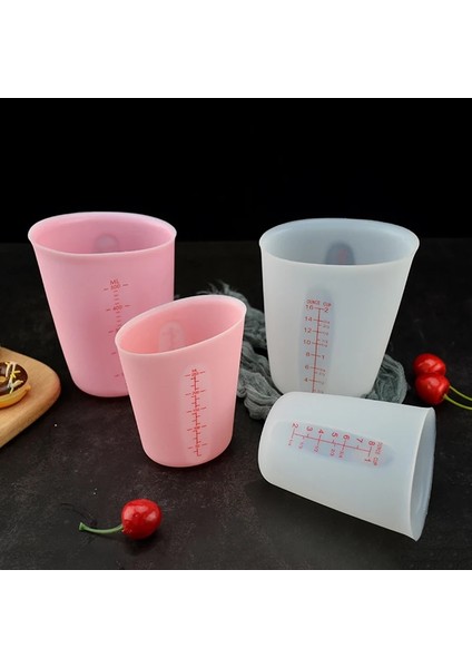 Beyaz Stil 500ML 500ML 250ML Pişirme Ölçüm Fincan Görsel Ölçek Silikon Ölçüm Fincan Silikon Ölçüm Fincan Reçine Acıbadem Kurabiyesi Pişirme Aracı (Yurt Dışından) modelleri