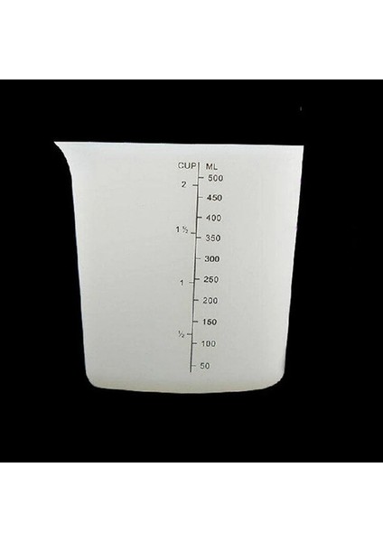 Gösteri Stili Olarak 500ML Silikon Ölçme Bardakları Kalp Şekli Kalınlaşmak Yumuşak Fırına Dayanıklı Esnek Bizim Fincan Kek Pişirme Araçları Yüksek Sıcaklık (Yurt Dışından)