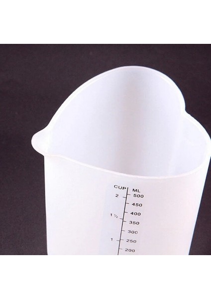 Gösteri Stili Olarak 500ML Silikon Ölçme Bardakları Kalp Şekli Kalınlaşmak Yumuşak Fırına Dayanıklı Esnek Bizim Fincan Kek Pişirme Araçları Yüksek Sıcaklık (Yurt Dışından) fiyatları