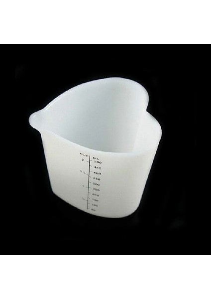Gösteri Stili Olarak 500ML Silikon Ölçme Bardakları Kalp Şekli Kalınlaşmak Yumuşak Fırına Dayanıklı Esnek Bizim Fincan Kek Pişirme Araçları Yüksek Sıcaklık (Yurt Dışından) modelleri