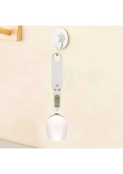 Beyaz Stil USB Şarj Ölçme Kaşığı Gram Ölçekler Elektronik Dijital Gramera Toz Un Mutfak Aleti Için Boyutlu Tartı (Yurt Dışından)