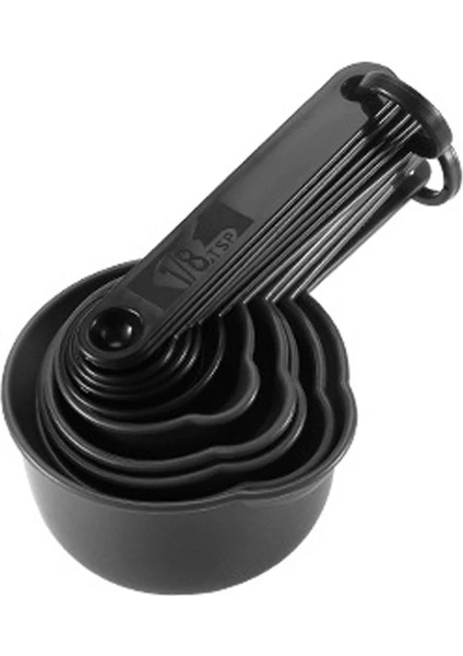 11 Adet Gri Tarzı Ölçme Kaşık Ölçme Bardak Seti Dıy Pişirme Araçları Çay Kahve Unu Baharat Ölçme Araçları Aşçı Mutfak Aksesuarları Alet (Yurt Dışından)