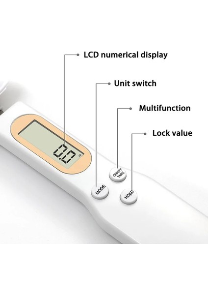 Zümrüt Yeşili Stili LCD Dijital Tartı Elektronik Mutfak Pişirme Gıda Tartı Ölçme Kaşığı 500G 0.1g Kahve Çay Kaşığı Tartı Mutfak Aracı (Yurt Dışından) indirimleri