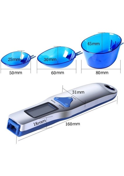Mavi Stil 500G Dijital Tartı Kaşık LCD Ekran Mutfak Kaşığı Tartı G.1g 3 Ayrılabilir Tartı ile Elektronik Ölçme Kaşığı Teraziler (Yurt Dışından) fiyatları