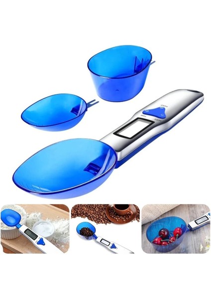Mavi Stil 500G Dijital Tartı Kaşık LCD Ekran Mutfak Kaşığı Tartı G.1g 3 Ayrılabilir Tartı ile Elektronik Ölçme Kaşığı Teraziler (Yurt Dışından) modelleri