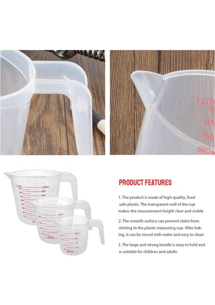 500ML Stili ml Plastik Ölçme Fincan Sürahi Dökün Emzik Yüzey Mutfak Aracı Malzemeleri Mezun ile Li Fincan Mutfak (Yurt Dışından) fiyatları