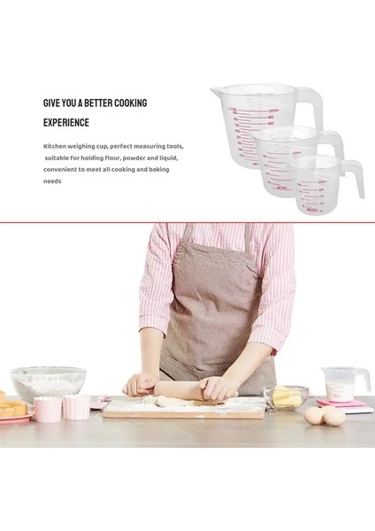500ML Stili ml Plastik Ölçme Fincan Sürahi Dökün Emzik Yüzey Mutfak Aracı Malzemeleri Mezun ile Li Fincan Mutfak (Yurt Dışından) indirimleri