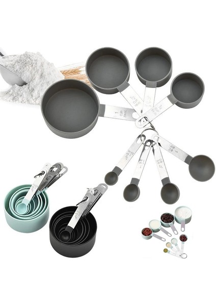 10 Adet Yeşil Stil Çok Amaçlı Kaşıklarbardak Ölçüm Aletleri Pp Pişirme Aksesuarları Paslanmaz Çelikplastik Saplı Mutfak Aletleri (Yurt Dışından) fiyatları