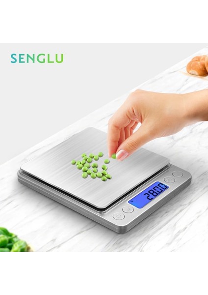 3kgx0.1g Stili 500GKG Mutfak Terazisi Paslanmaz Çelik Gıda Diyeti Için Tartı Posta Dengesi Ölçme LCD Hassas Elektronik Terazi (Yurt Dışından) fiyatları