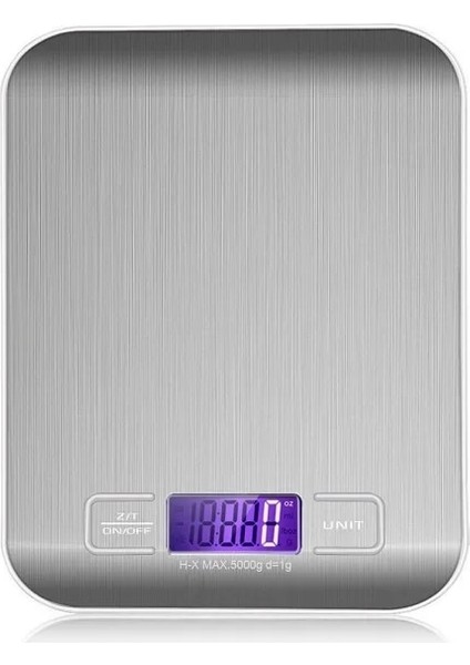 Gümüş Tarzı 5kg Taşınabilir USB LCD Elektronik Mutfak Terazileri Denge Pişirme Tedbir Araçları Dijital Paslanmaz Çelik Dijital Tartı Gıda Terazisi (Yurt Dışından)