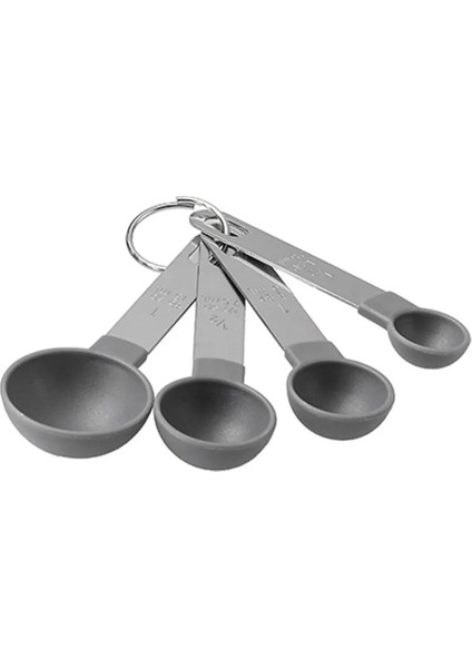 Gri-M Stili Ölçme Kaşık Seti Ölçme Fincan Seti Çay Kahve Ölçme Aletleri Sıvı Un Pişirme Pişirme Mutfak Aksesuarları (Yurt Dışından)