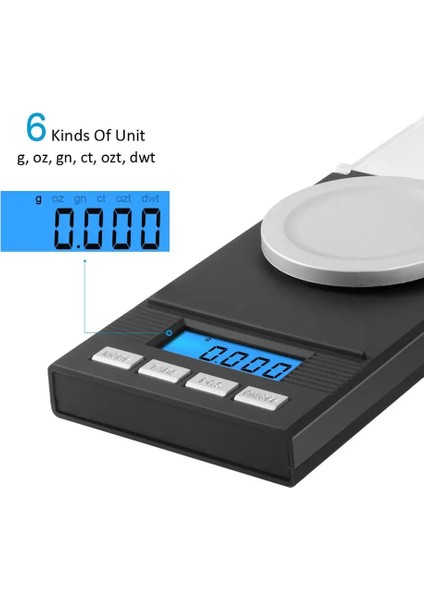 Amır Dijital Mutfak Terazisi Tartı 50G.001G LCD Mini Cep Takı Terazi Gıda Kek Lab Elmas Tıp 6 Birim Terazi (Yurt Dışından) modelleri