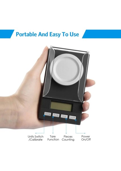 Amır Dijital Mutfak Terazisi Tartı 50G.001G LCD Mini Cep Takı Terazi Gıda Kek Lab Elmas Tıp 6 Birim Terazi (Yurt Dışından) fırsatları