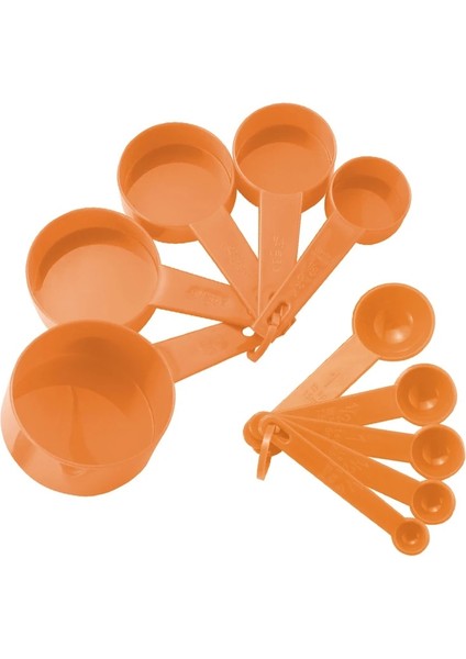 10 Adet Turuncu Tarzı Mutfak Gereçleri Ölçme Kaşığı Seti Çay Kaşığı Kahve Şeker Kepçe Kek Pişirme Ölçme Fincanları Mutfak Pişirme Pişirme Araçları (Yurt Dışından)