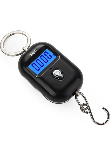 No.1 Tarzı Yeni 25KG x 5g Dijital Asılı Tartı Mini Elektronik Bagaj Kancası Tartı LCD Arkadan Aydınlatmalı Mutfak Steelyard (Yurt Dışından) fiyatları