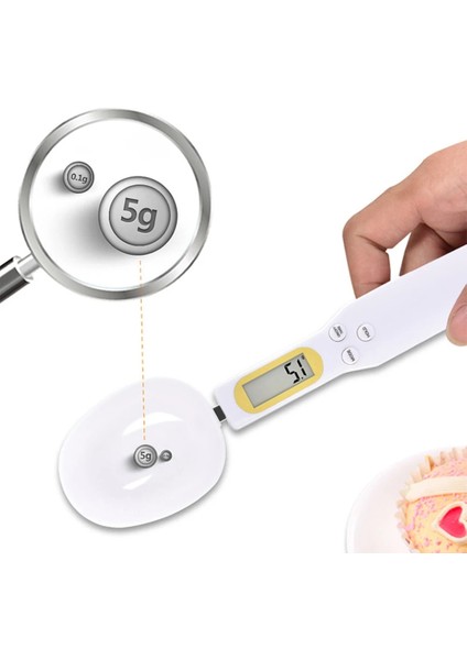 Siyah Stil 500G.1G LCD Ekran Dijital Mutfak Ölçme Kaşığı Elektronik Dijital Kaşık Tartı Mini Mutfak Terazileri Pişirme Malzemeleri (Yurt Dışından) fırsatları