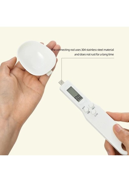Sarı Stil LCD Dijital Ekran Kaşık Tartı Taşınabilir Elektronik Tartı Gıda Ağırlık Ölçme Mutfak Bar Araçları Kamp Barbekü Serpme Baharatlar (Yurt Dışından)