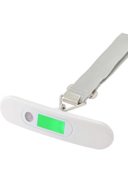 Beyaz Stil Japonya 50 kg Bagaj Ölçeği Elektronik Dijital Taşınabilir Bavul Seyahat Ölçeği Ağırlığı Bagaj Çanta Asılı Terazi Denge Ağırlığı LED (Yurt Dışından)