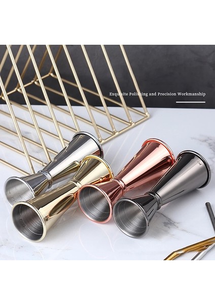 Siyah Stil Paslanmaz Çelik Kokteyl Tartı Bardak Bar Aksesuarları Mutfak Çift Kafa Ölçme Fincan Bartending Bar Jigger Için Ölçme Fincan (Yurt Dışından) modelleri