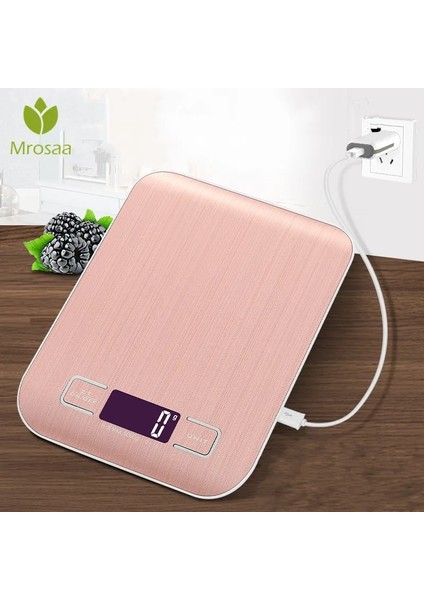 Gül Altın Tarzı 10000G USB Yok 5kgkg Elektronik USB Şarj Mutfak Terazisi Dijital Gıda Ölçeği Paslanmaz Çelik Tartı Ölçeği LCD Ölçme Araçları Ev (Yurt Dışından) fiyatları