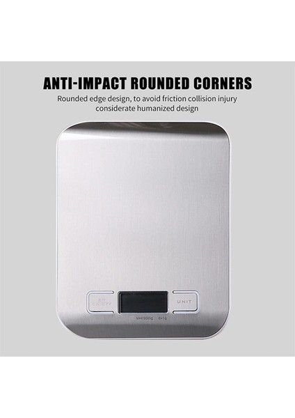 CF102-5KG Stili kg Ev Mutfak Terazisi Paslanmaz Çelik Tartı Gıda Diyet Dengesi Ölçme LCD Hassas Elektronik Terazi (Yurt Dışından) modelleri