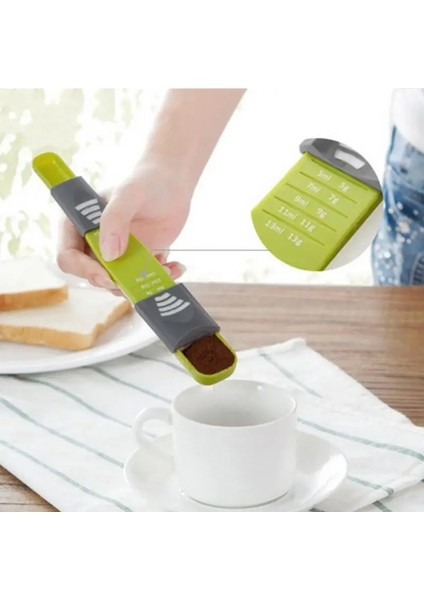 Ölçü Fincan Çift Uçlu Sekiz Tezgah Ayarlanabilir Ölçek Ölçme Kaşıkları Ölçüm Kaşığı Pişirme Aracı Mutfak Aksesuarı (Yurt Dışından) fiyatları