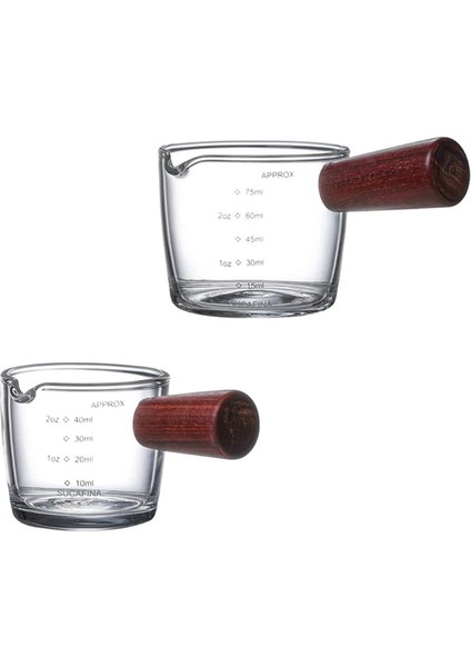 50ML Tarzı 1 Adet Espresso Shot Bardak ml Seçilecek 2 Boyut Ölçü Kabı Sürahi Isıya Dayanıklı Cam Bardak (Yurt Dışından) fiyatları