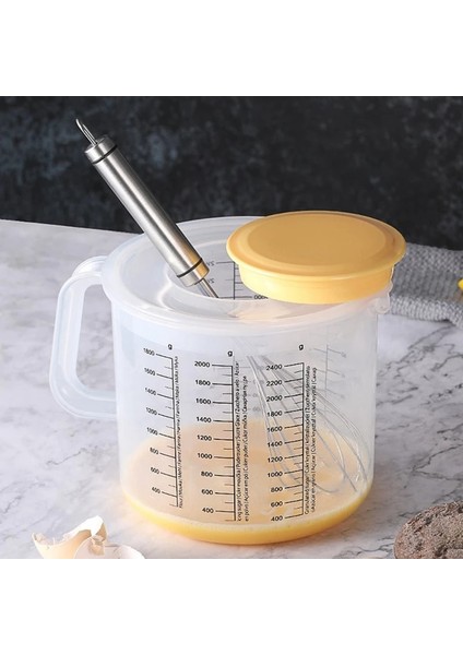 Beyaz Stil Sıcak Plastik Ons Ölçme Kapları ve Kapaklı Pişirme Karıştırma Sürahi Sıvı Ölçme Sürahileri Sıçrama Korumalı ml Kavanoz (Yurt Dışından) fırsatları