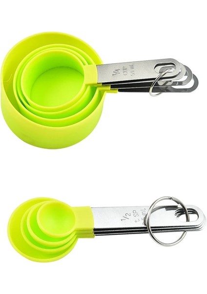 Yeşil 8 Parçalı Set Stili 8 Adet Çok Amaçlı Ölçme Kaşığı Paslanmaz Çelik Saplı Kahve Baharat Mutfak Aletleri Için Ölçme Araçları (Yurt Dışından)