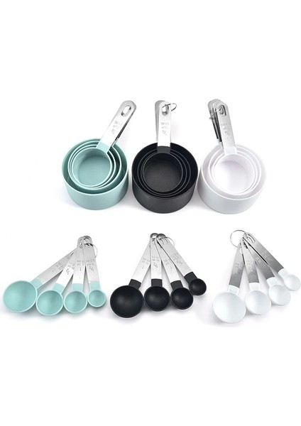 Yeşil 8 Parçalı Set Stili 8 Adet Çok Amaçlı Ölçme Kaşığı Paslanmaz Çelik Saplı Kahve Baharat Mutfak Aletleri Için Ölçme Araçları (Yurt Dışından) fırsatları