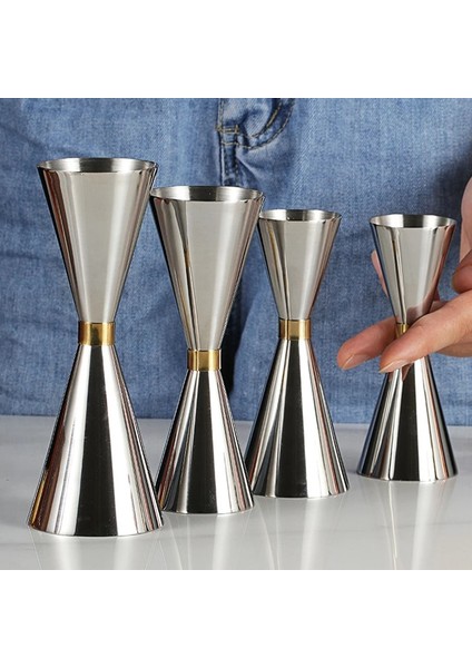 1 Adet Tarzı 1 Adet ml Paslanmaz Çelik Kokteyl Çalkalayıcı Ölçü Fincan Çift Atış Içecek Ruh Ölçüsü Jigger Mutfak Aletleri (Yurt Dışından) fiyatları