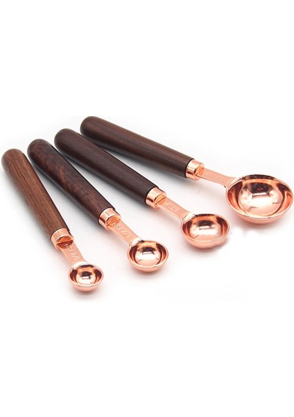 Gül Altın Tarzı Mutfak Paslanmaz Çelik Ölçme Fincan Bakır Kaplama Gül Altın Pişirme Ölçme Fincanları Kaşık Pişirme Aletleri Seti (Yurt Dışından) indirimleri