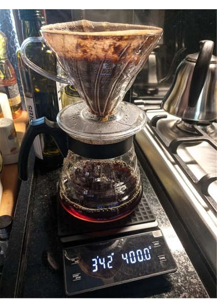 2021 Yeni Ölçek Stili 3kg-0.1g Mutfak Terazileri Hassas Zamanlayıcılı Elektronik Teraziler Akıllı Dijital Kahve Tartısı Taşınabilir Ev Gıda Ölçeği Pad ile 3kg.1g (Yurt Dışından) fırsatları